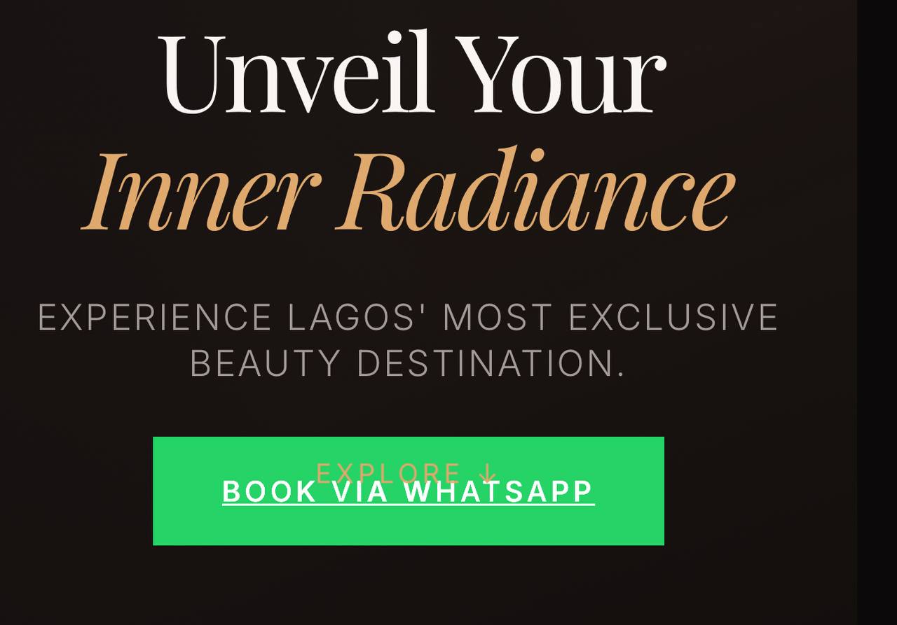 GlowUp Beauty website screenshot